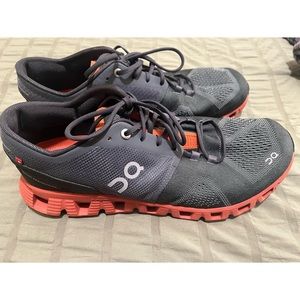 On Running Athletic Shoes in Gray and Red